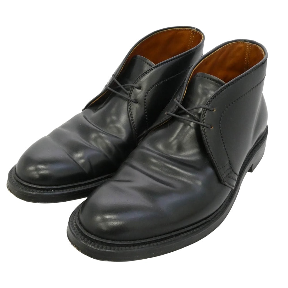 ALDEN オールデン 1340 Leather Soul レザーソウル別注 コードバン チャッカブーツ レザーシューズ ブラック系 8D【中古】