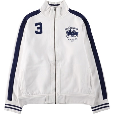 古着 ラルフローレン Ralph Lauren POLO by Ralph Lauren ダブルポニー フルジップスウェットシャツ トレーナー メンズXL相当/eaa671774