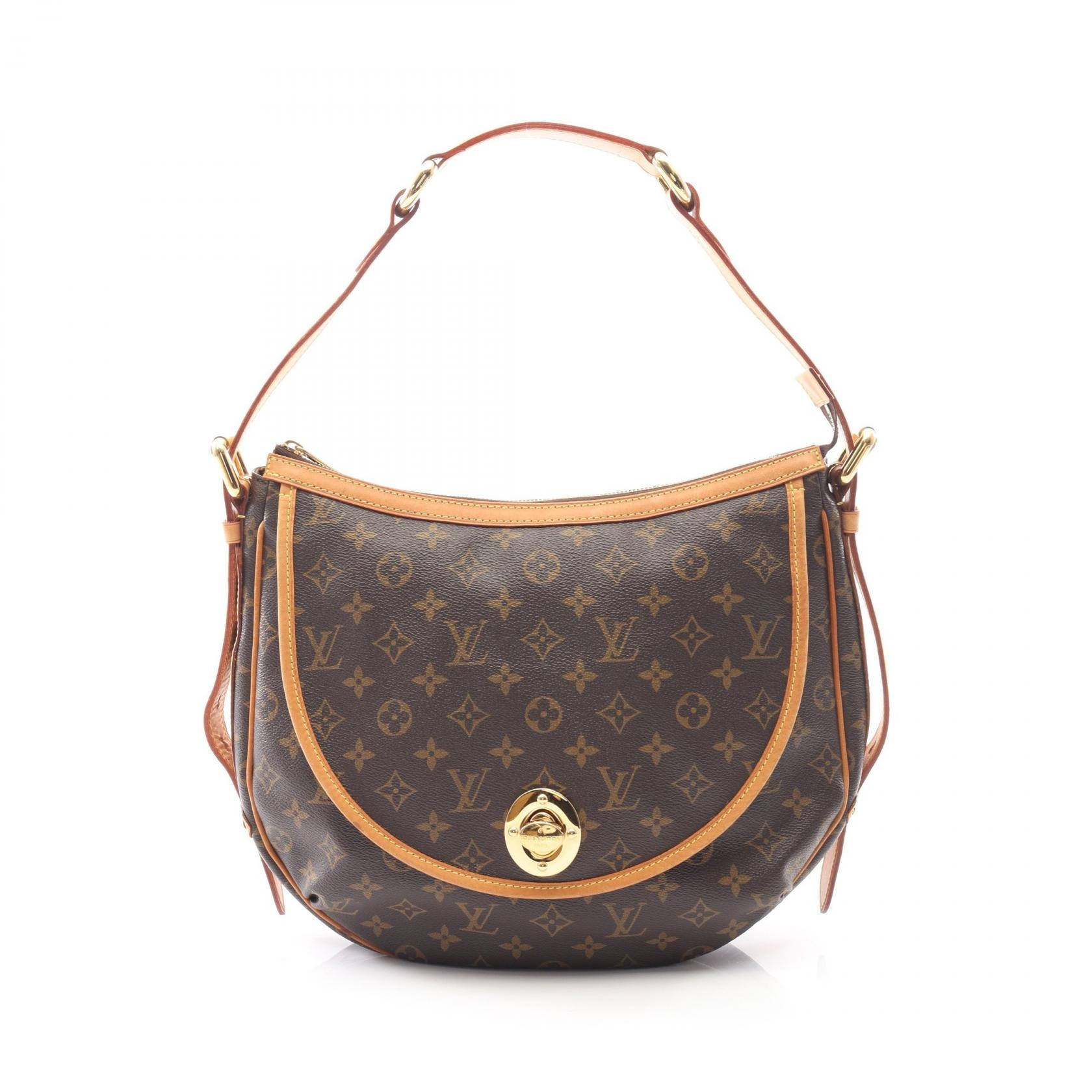 ルイ・ヴィトン LOUIS VUITTON トゥラムGM ショルダーバッグ バッグ PVCコーティングキャンバス レザー モノグラム レディース ブラウン系 M40075 【中古】