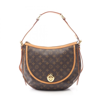 ルイ・ヴィトン LOUIS VUITTON トゥラムGM ショルダーバッグ バッグ PVCコーティングキャンバス レザー モノグラム レディース ブラウン系 M40075 【中古】