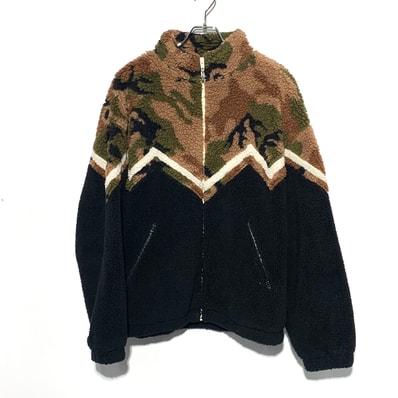 CELINE Bi-Material Fleece Sweatshirt "Multicolor Brown"