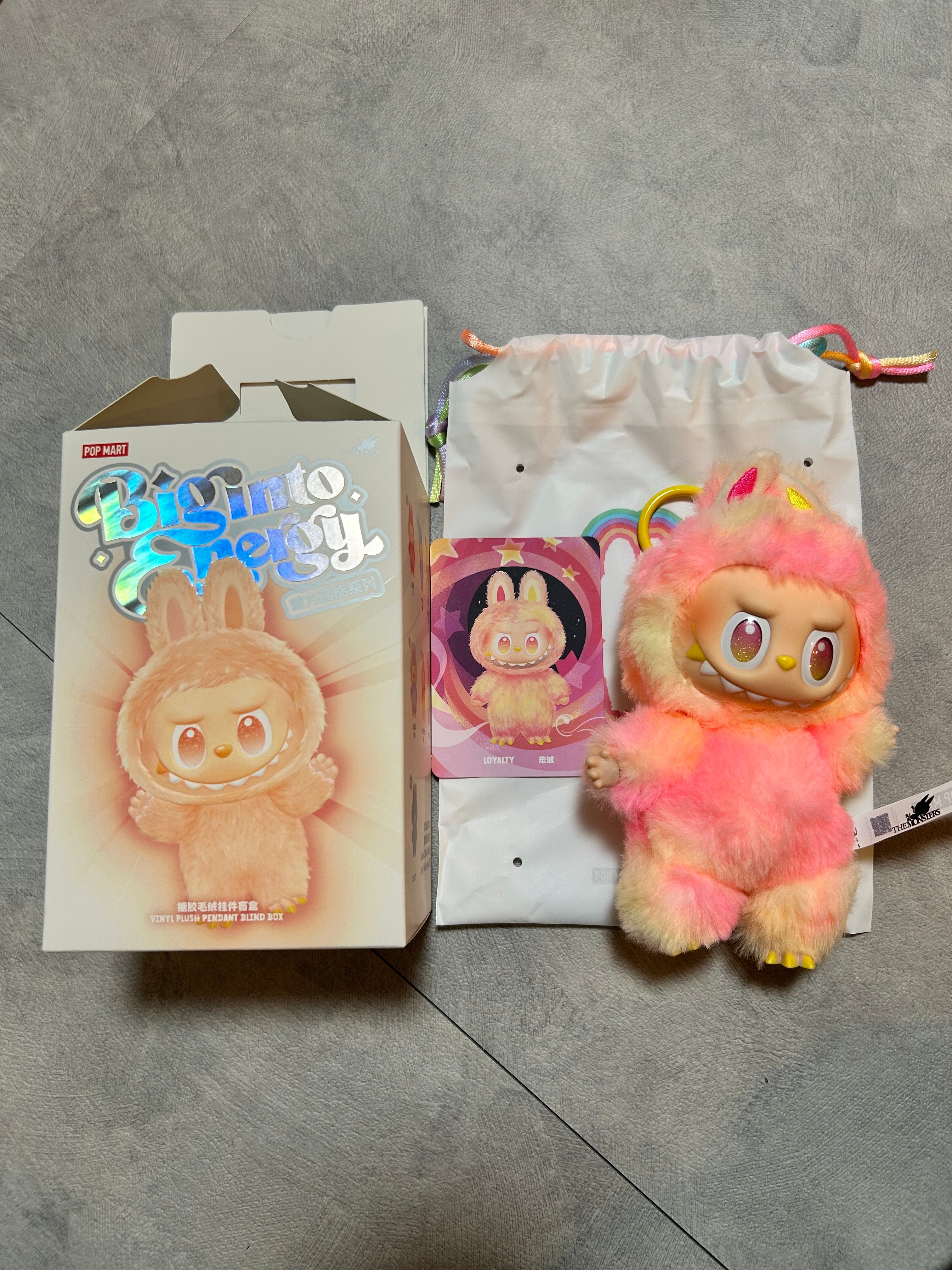 POP MART THE MONSTERS (LABUBU) Big into Energy Series Plush Pendant LOYALTY