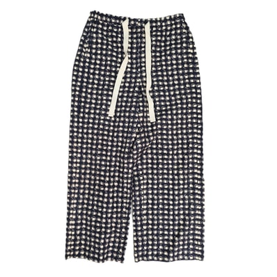 MAX MARA マックスマーラ エスマックスマーラ 総柄 パンツ 24191312636 42 コットン ネイビー レディース【中古】