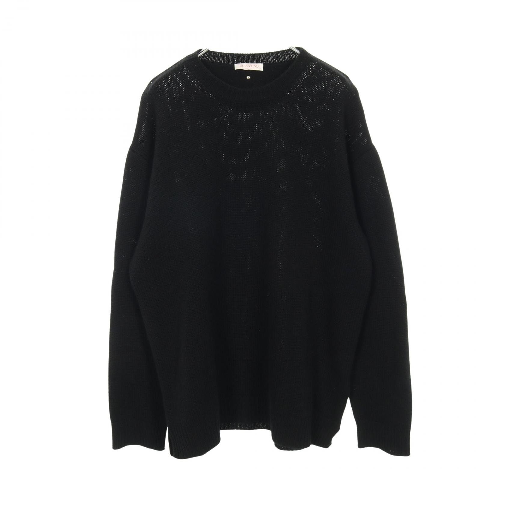 ヴァレンチノ Valentino ニット 衣料品 トップス カシミヤ メンズ ブラック系 【中古】