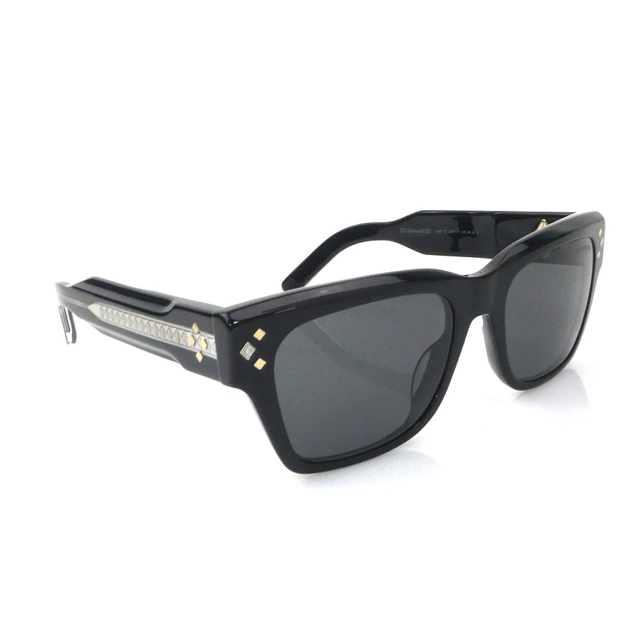 クリスチャンディオール Christian Dior サングラス プラスチック ブラック メンズ【中古】 h32543j