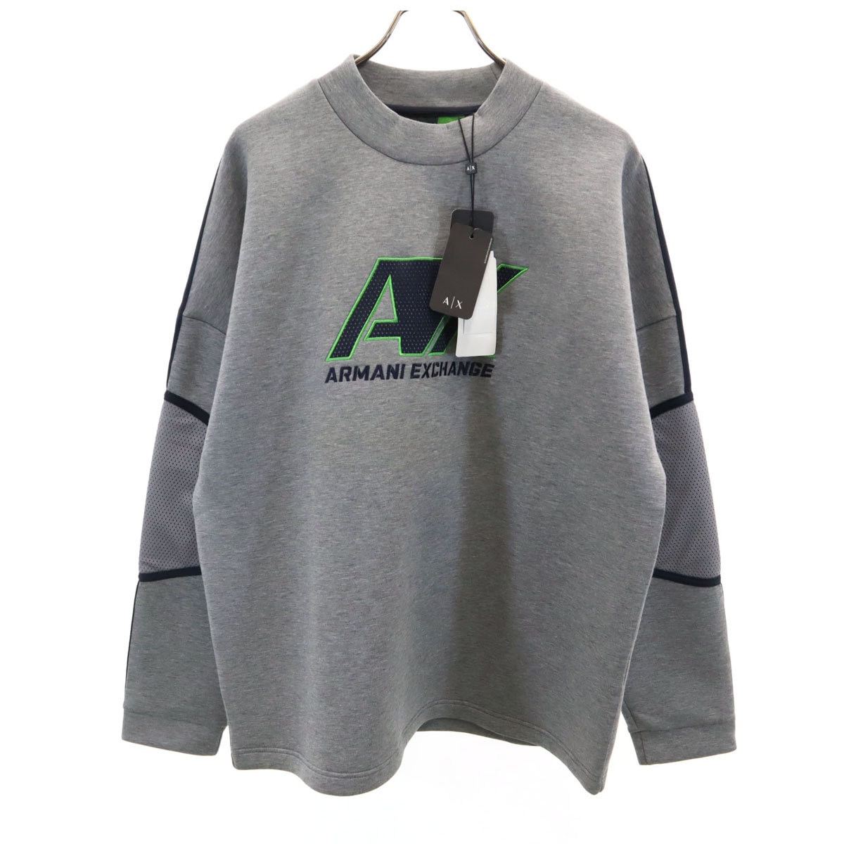 ARMANI EXCHANGE アルマーニエクスチェンジ 長袖 オーバーサイズ ボンディング スウェット M グレー