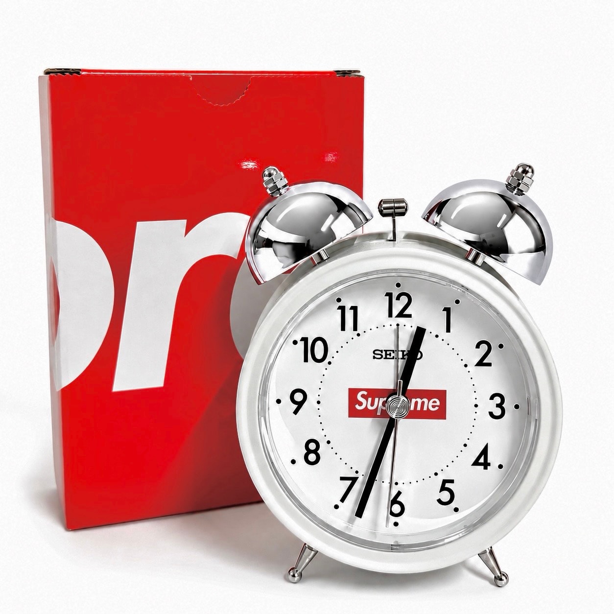 Supreme x Seiko Alarm Clock "White"
