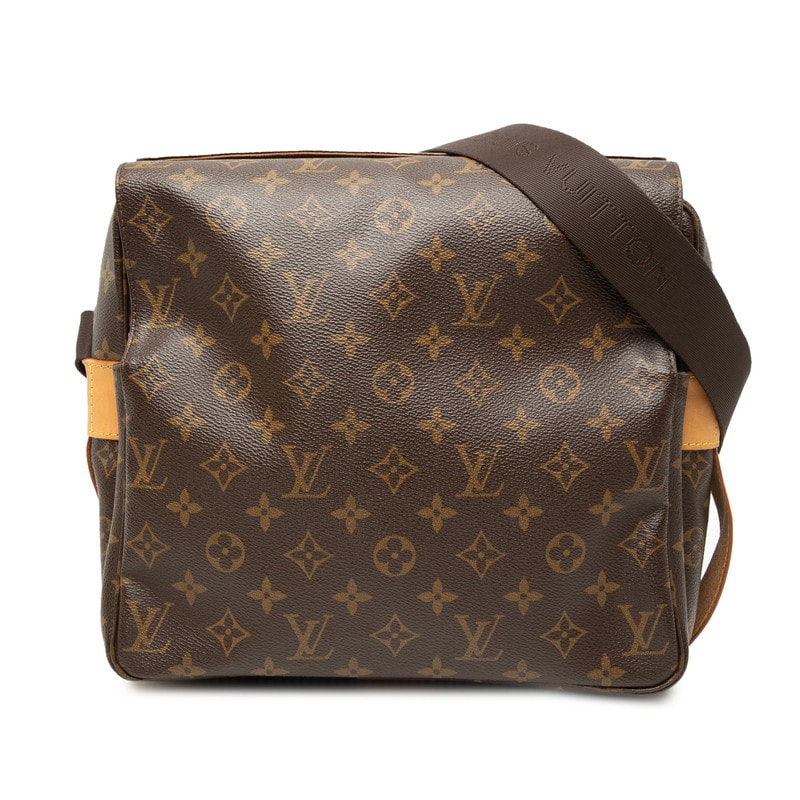 ルイ ヴィトン モノグラム ナヴィグリオ 斜め掛け ショルダーバッグ M50205 ブラウン PVC レザー レディース LOUIS VUITTON 【中古】