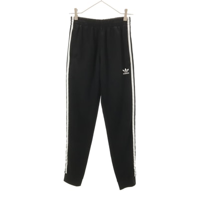 adidas アディダス トレフォイルロゴ トレーニング ロングジャージパンツ S ブラック 3ライン