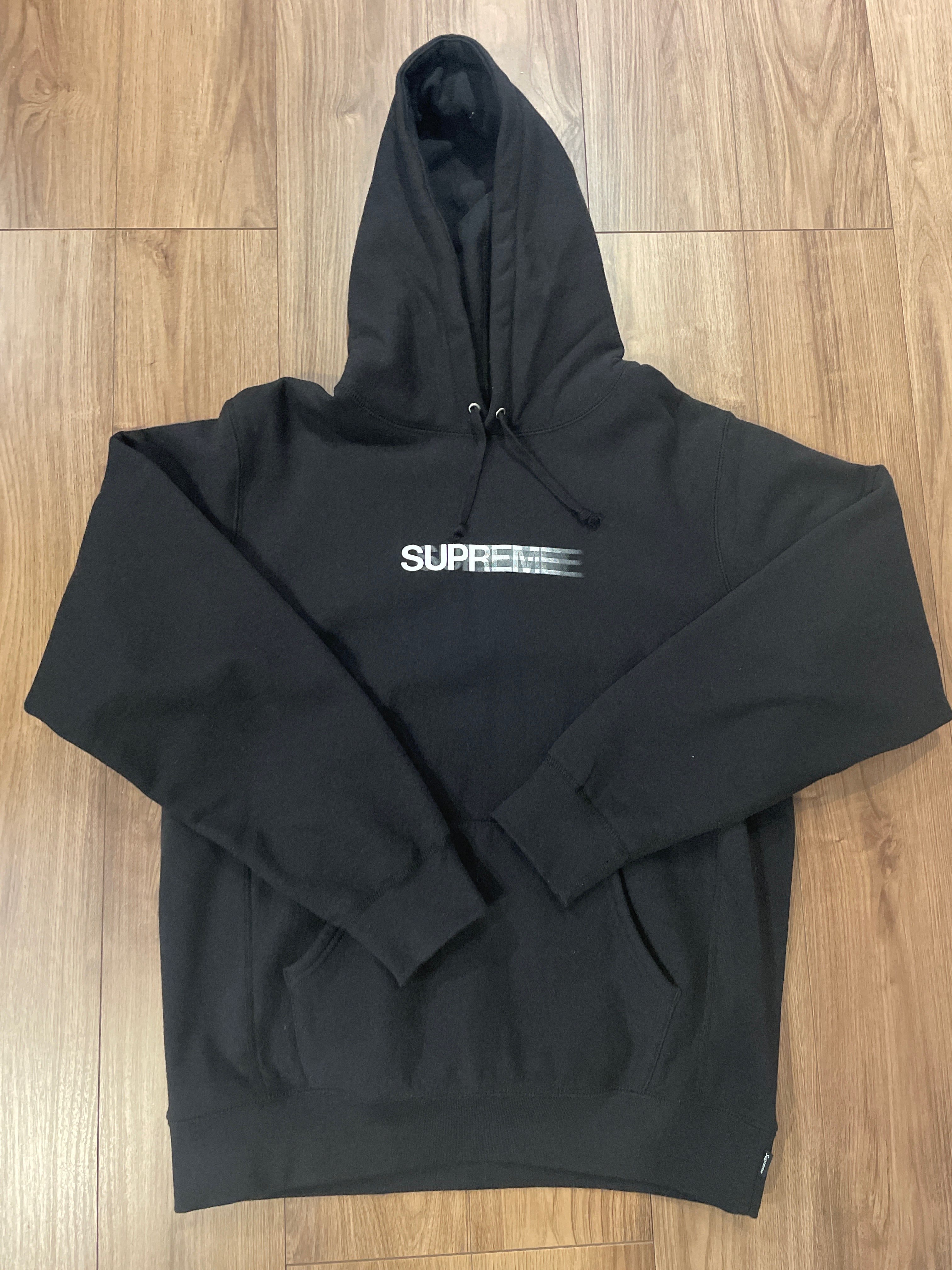 Supreme Motion Logo Hooded Sweatshirt "Black" (20SS)
