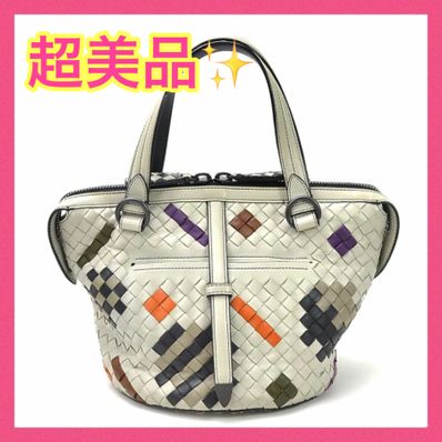 【美品!!】限定 ボッテガヴェネタ アブストラクト タンブーラ バッグ 夏■