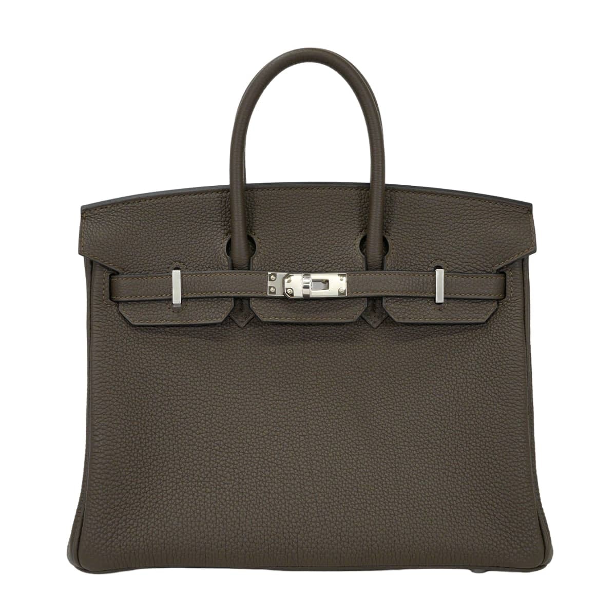 【恵比寿明治通り店】HERMES エルメス ハンドバッグ バーキン25 ヴェールロデン トゴ シルバー金具 G刻印 新品