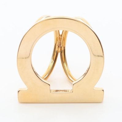 サルヴァトーレフェラガモ Salvatore Ferragamo ガンチーニ スカーフリング アクセサリー GP レディース ゴールド系 【中古】