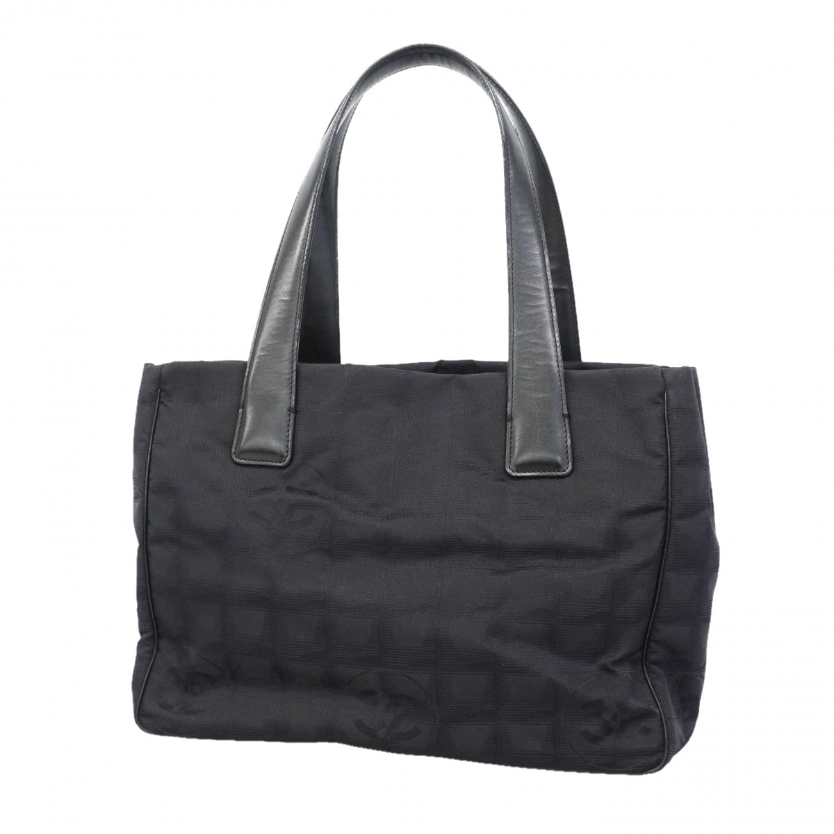 【6gd4123-k】シャネル トートバッグ ニュートラベル ナイロン ブラック ゴールド金具【中古】レディース