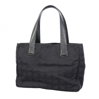 【6gd4123-k】シャネル トートバッグ ニュートラベル ナイロン ブラック ゴールド金具【中古】レディース