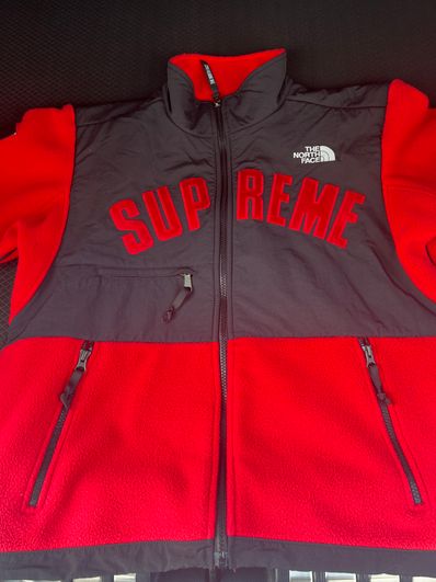 Supreme x The North Face Arc Logo Denali Fleece Jacket "Red"