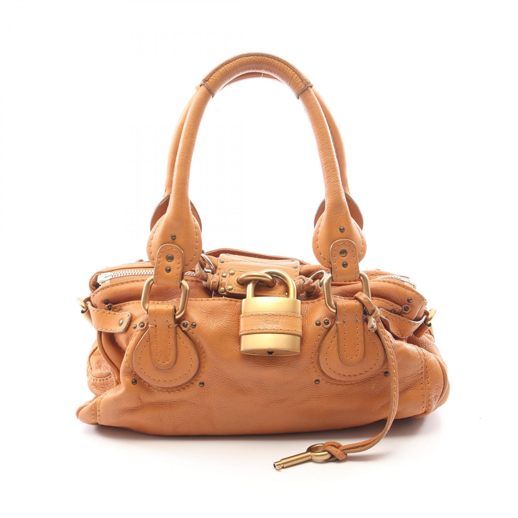 クロエ Chloe パディントン ハンドバッグ バッグ レザー レディース ブラウン系 【中古】