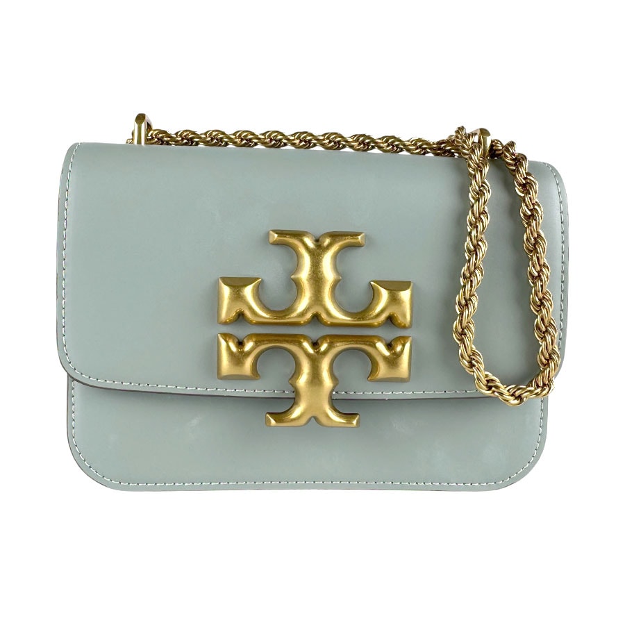 トリーバーチ Tory Burch ショルダーバッグ レザー ライトグリーングレー レディース【中古】 z9501