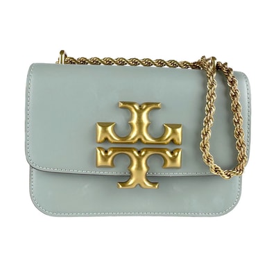 トリーバーチ Tory Burch ショルダーバッグ レザー ライトグリーングレー レディース【中古】 z9501