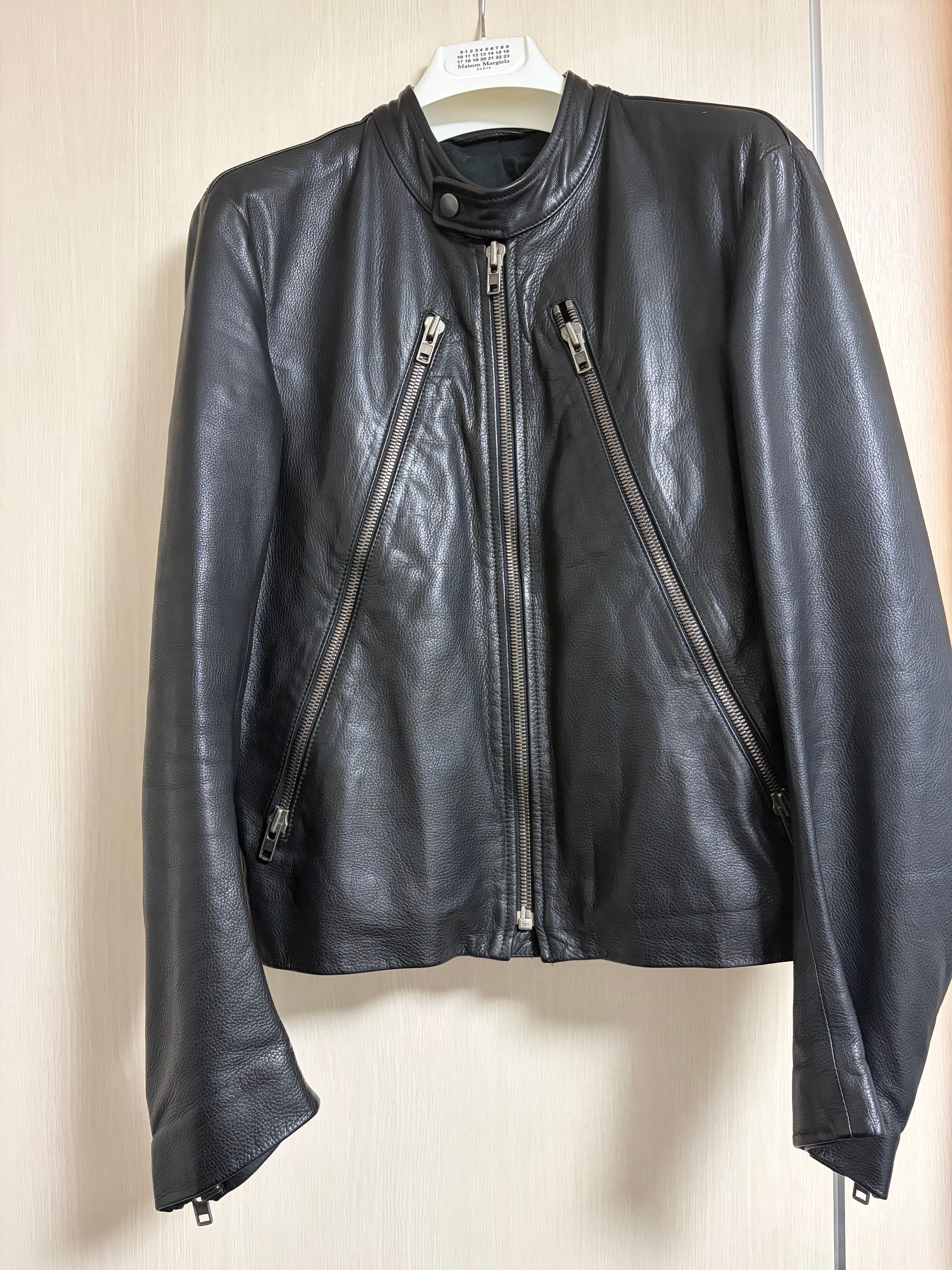 Maison Margiela 5 Zip Leather Jacket "Black"