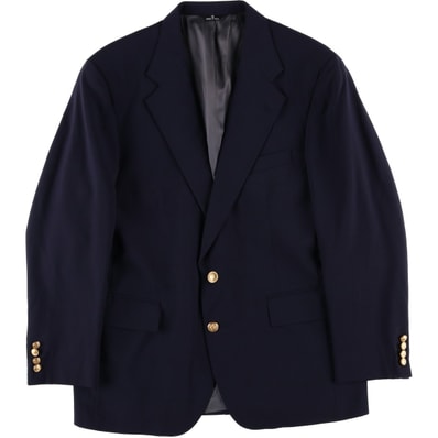 古着 80~90年代 ラルフローレン Ralph Lauren POLO UNIVERSITY CLUB 紺ブレザー テーラードジャケット USA製 メンズL相当 ヴィンテージ/eaa459667