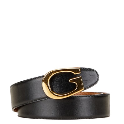 グッチ ベルト サイズ:65 26 036 519 0956 ブラック レザー レディース GUCCI 【中古】