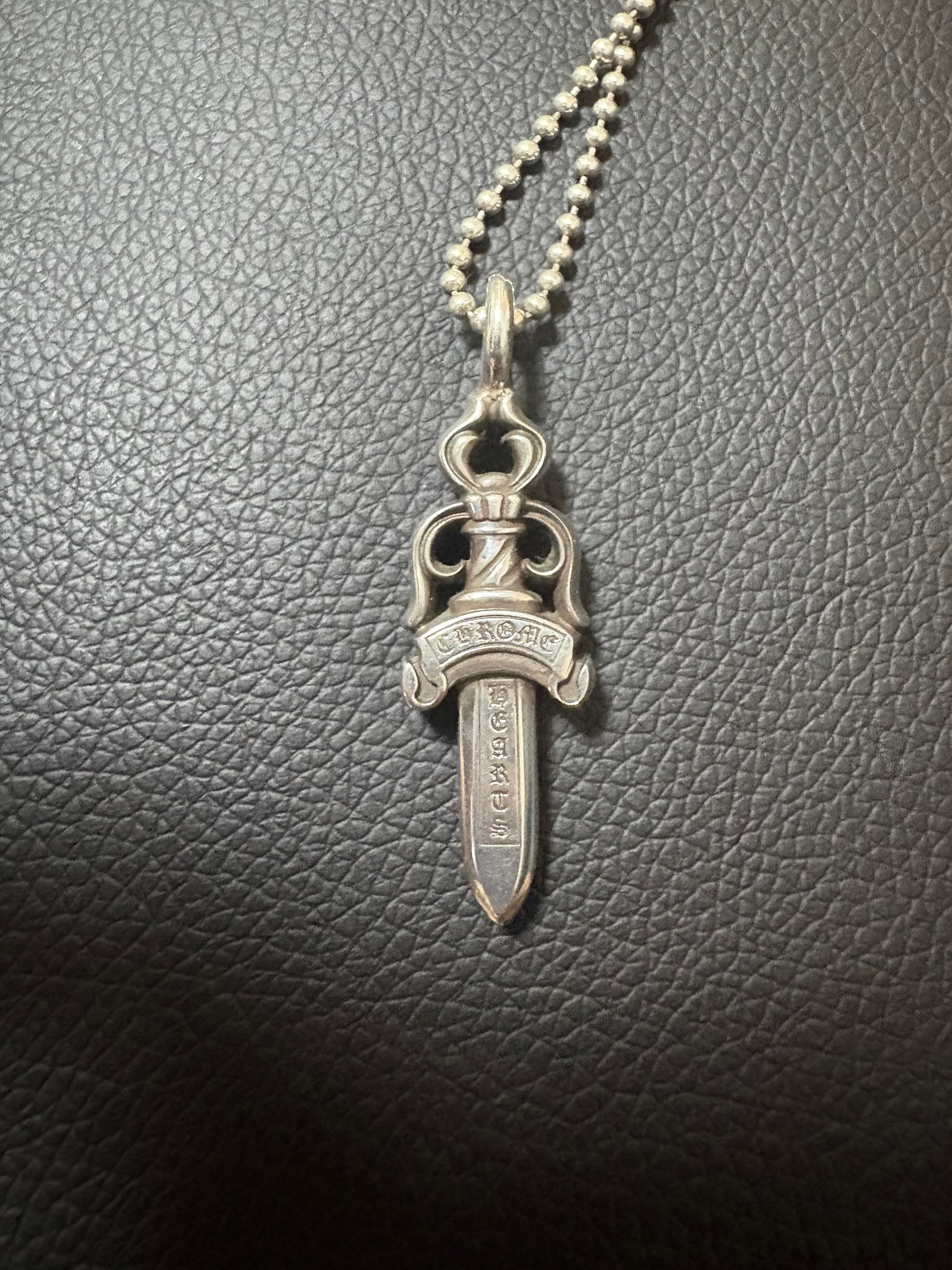 Chrome Hearts Double Dagger Pendant "Silver"