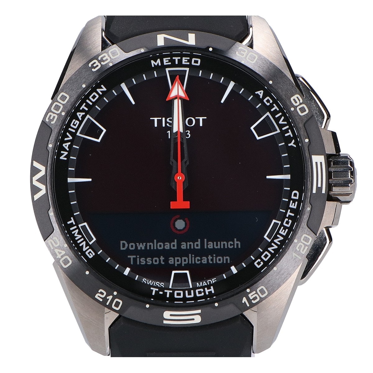 ティソ 【美品】T121420A TISSOT T-タッチ コネクト ソーラー 47.5mm スマートウォッチ
