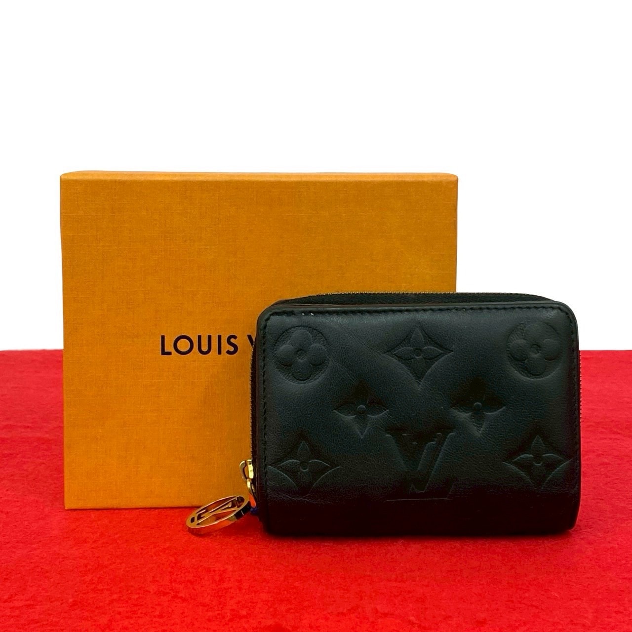 LOUIS VUITTON ルイヴィトン ポルトフォイユ ルー モノグラムアンプラント レザー 二つ折り財布 ブラック
42467