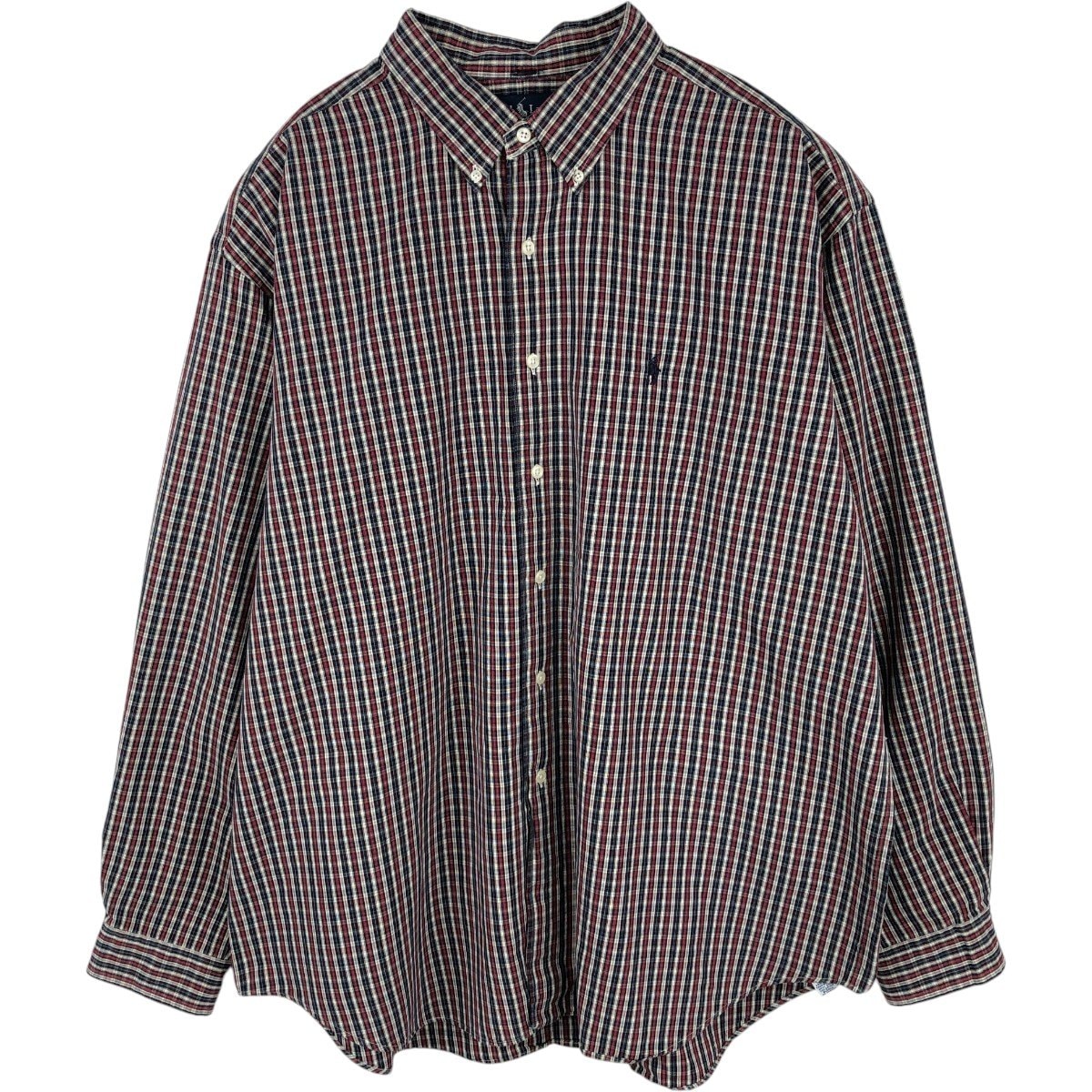 古着 ラルフローレン Ralph Lauren MARLOWE 長袖 ボタンダウンチェックシャツ メンズXXL相当/eaa676510