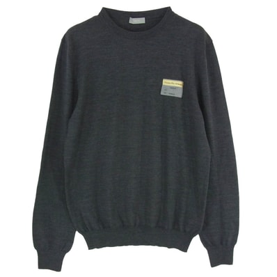 Dior ディオール 19AW 923M649AT938 ビジター パッチ クルーネック ニット グレー系 M【中古】