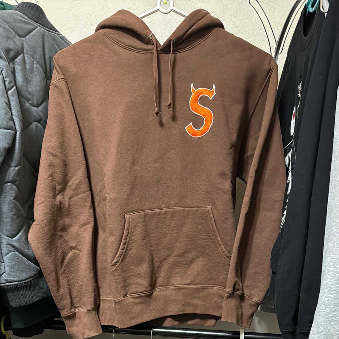 Supreme S Logo Hooded Sweatshirt "Brown" (22FW)