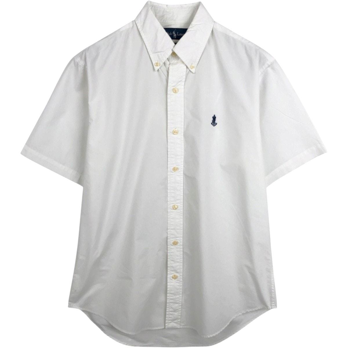 古着 ラルフローレン Ralph Lauren CUSTOM FIT 半袖 ボタンダウンシャツ メンズM相当/eaa674509