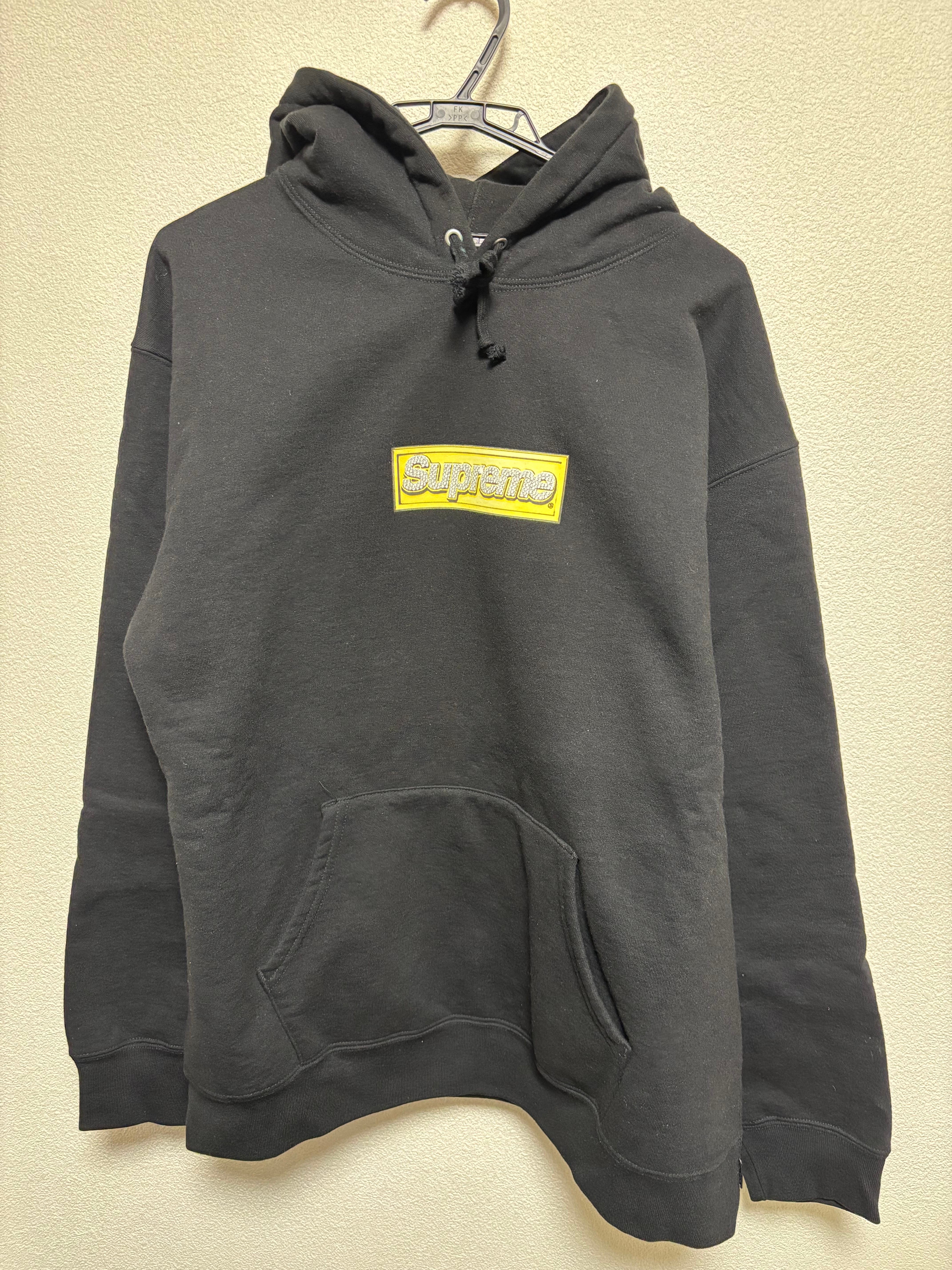 Supreme Bling Box Logo Hooded Sweatshirt "Black"