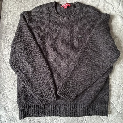 Supreme Bouclé Small Box Sweater "Black"