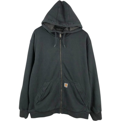 古着 カーハート Carhartt RAIN DEFENDER スウェットフルジップパーカー メンズXL相当/eaa673985