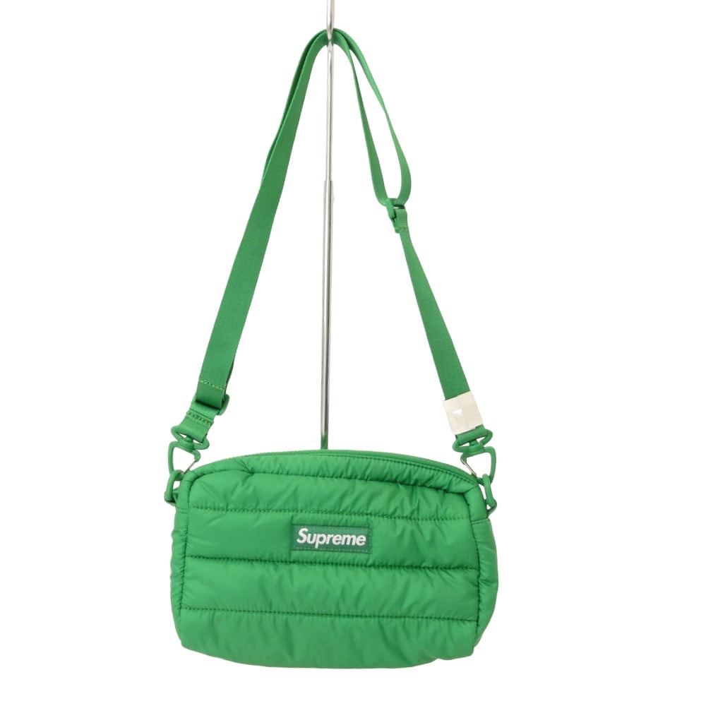 Supreme シュプリーム バッグ 22AW Puffer Side Bag パファー サイド バッグ グリーン系【極上美品】【中古】