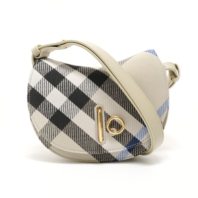 バーバリー BURBERRY ミニロッキングホースバッグ チェック ショルダーバッグ【中古】
