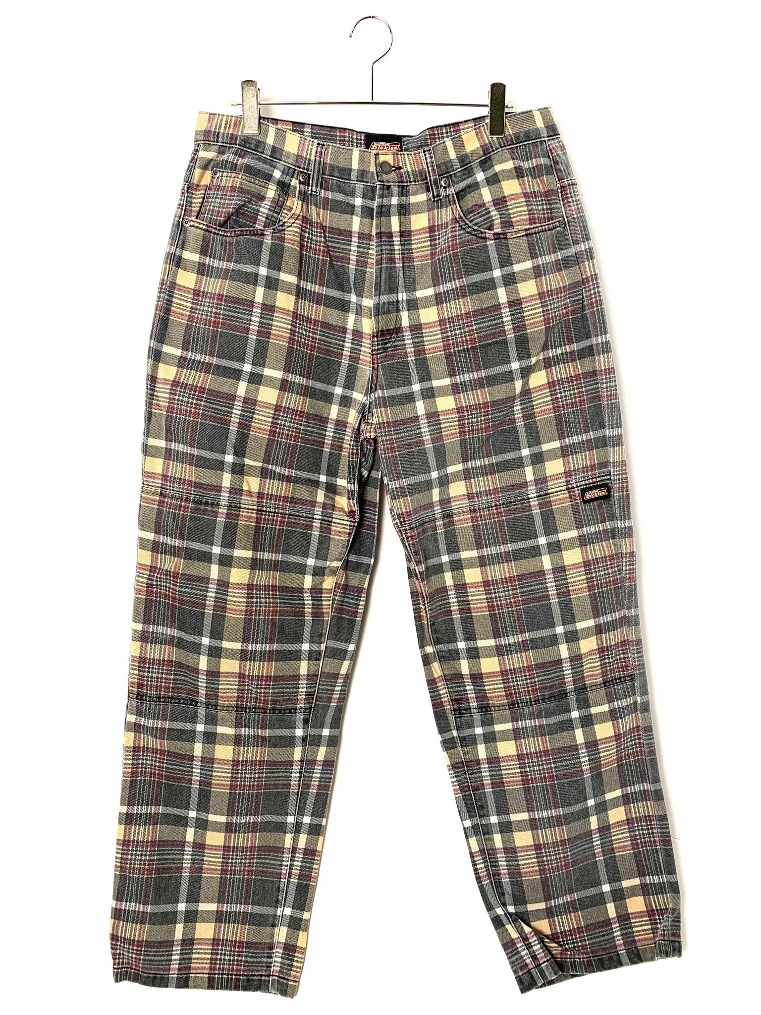 Supreme x Dickies Double Knee Baggy Jean "Black Plaid"