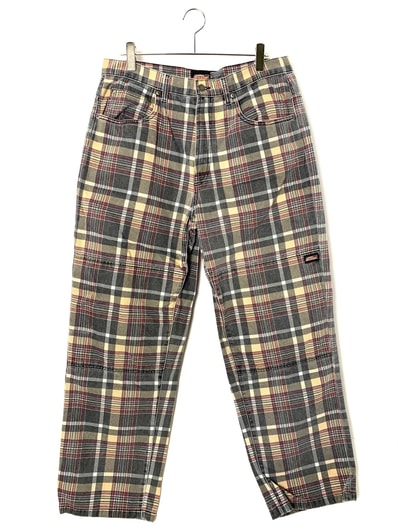 Supreme x Dickies Double Knee Baggy Jean "Black Plaid"