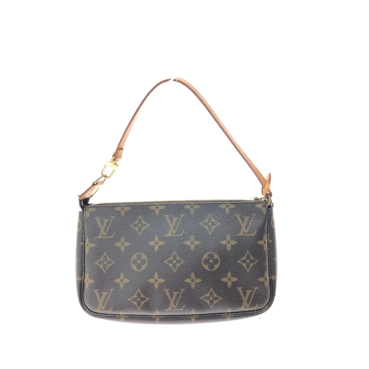 ▼▼LOUIS VUITTON ルイヴィトン レディース アクセサリーポーチ モノグラム アクセソワール ストラップ補修 M51980 ブラウン