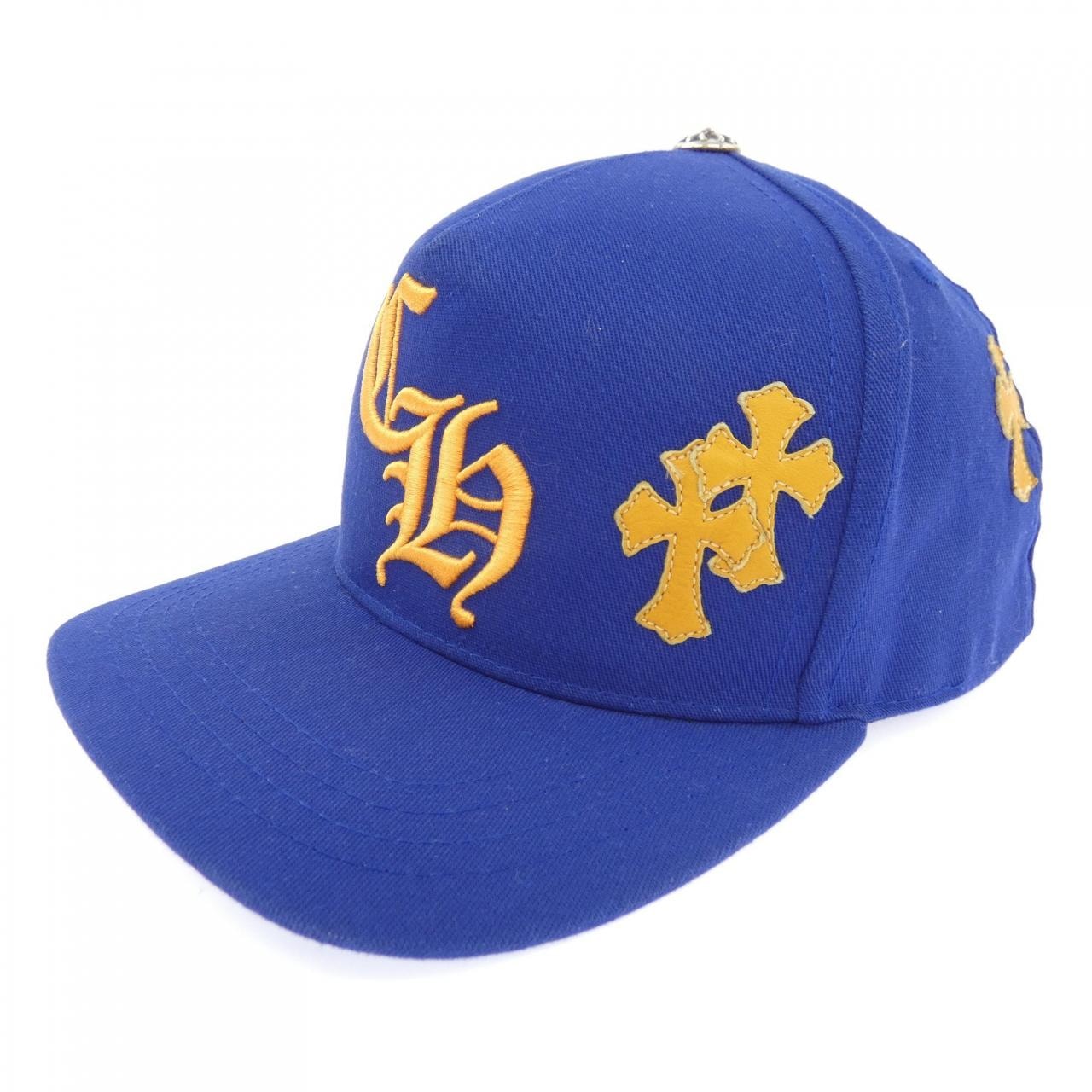 Chrome Hearts CH Hat Cross Patch Baseball Cap "Blue/Orange"