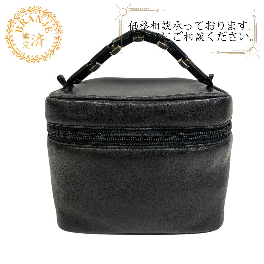 サルヴァトーレフェラガモ Salvatore Ferragamo ハンドバッグ ヴァラレザー 2wayバニティバッグ AU-22 9258 ブラック