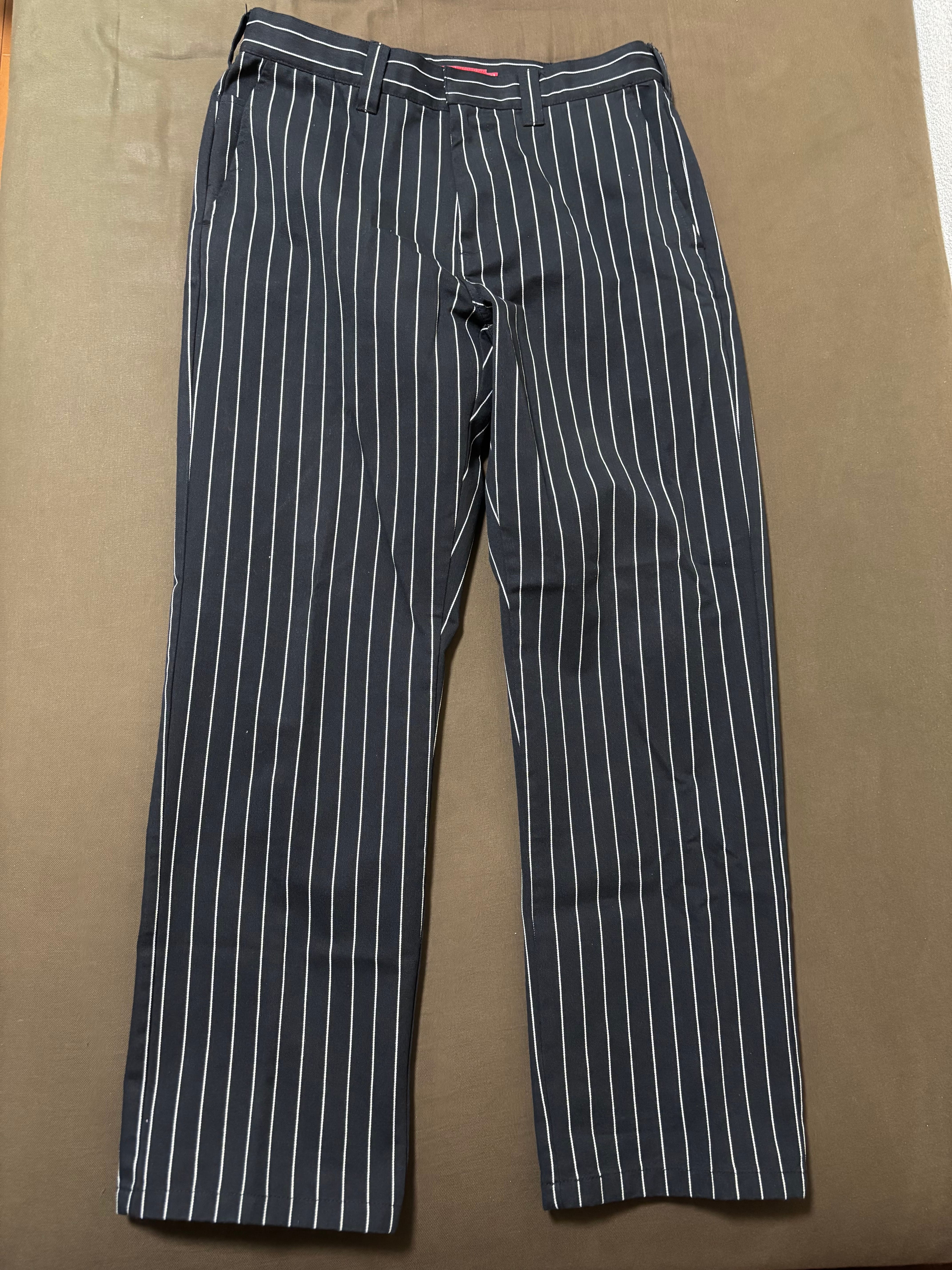 supreme work pant Black Stripe シュプリーム 30 Supreme Work Pant Black Stripe W30 【公式通販】