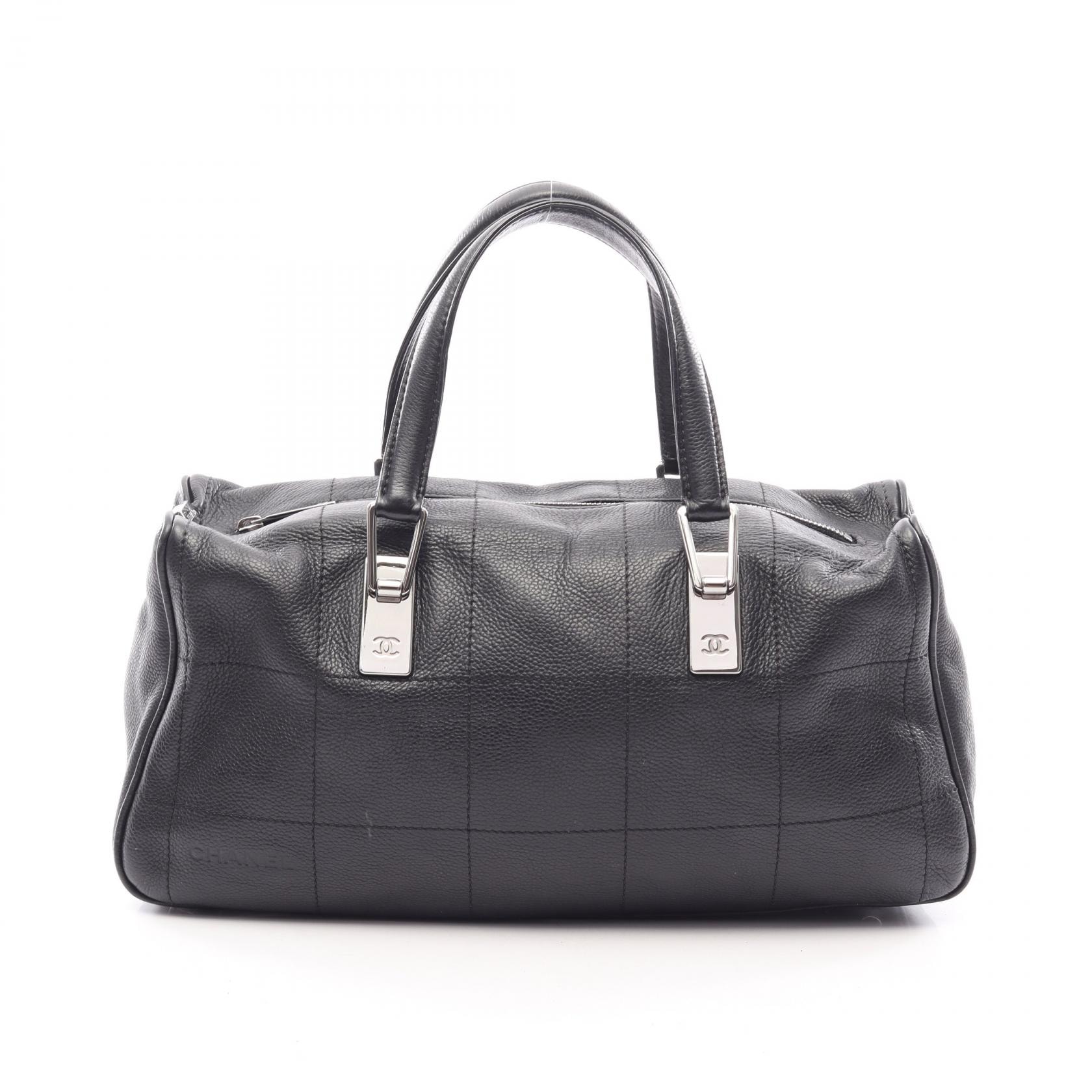 シャネル CHANEL チョコバー ハンドバッグ バッグ キャビアスキン(グレインドカーフ) レディース ブラック系 【中古】