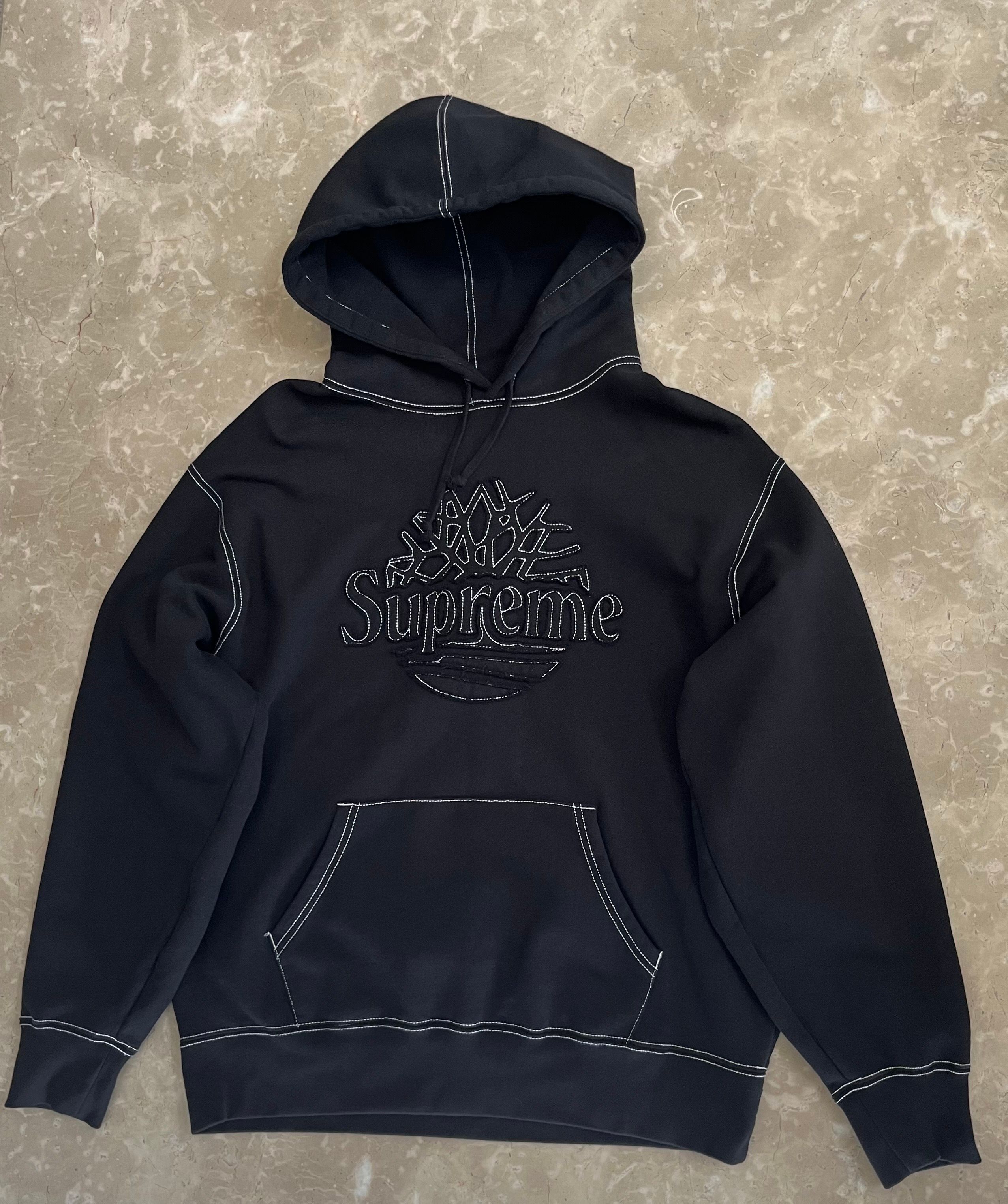 Supreme / Timberland Hooded Sweatshirt "Black"