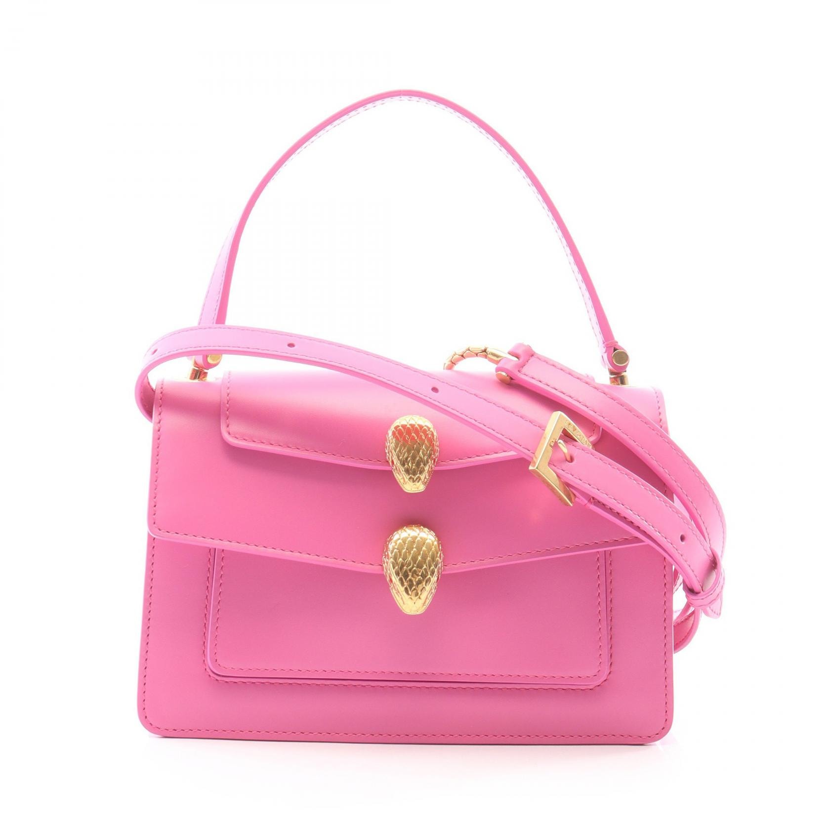 ブルガリ BVLGARI BVLGARI × ALEXANDER WANG セルペンティ 2WAY ハンドバッグ バッグ レザー レディース ピンク系 【中古】