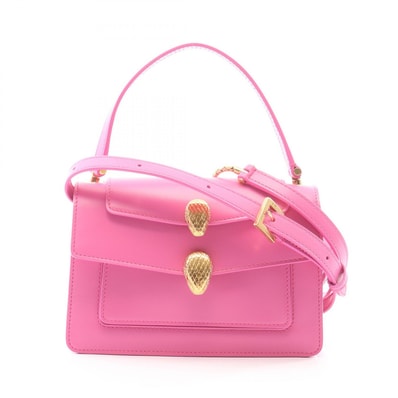 ブルガリ BVLGARI BVLGARI × ALEXANDER WANG セルペンティ 2WAY ハンドバッグ バッグ レザー レディース ピンク系 【中古】