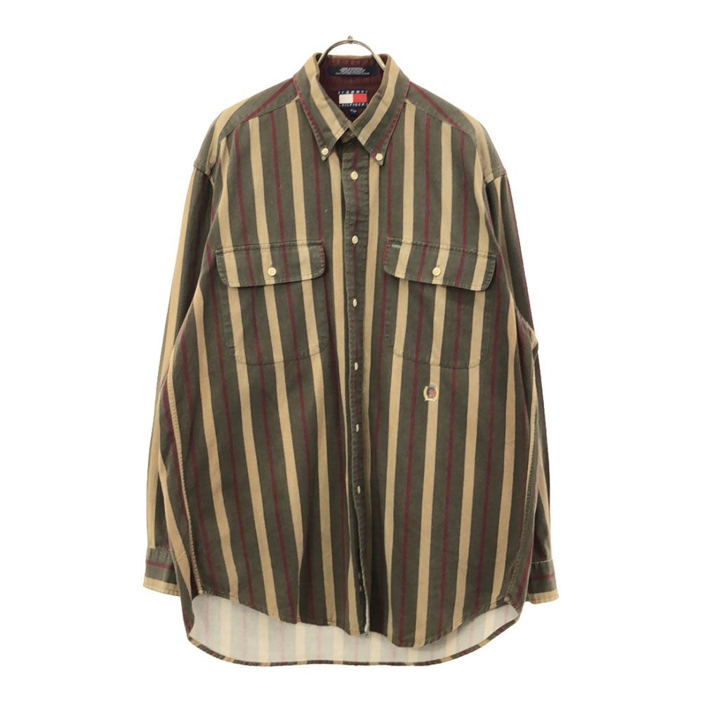 TOMMY HILFIGER 90s 長袖 フラッグタグ ボタンダウンシャツ