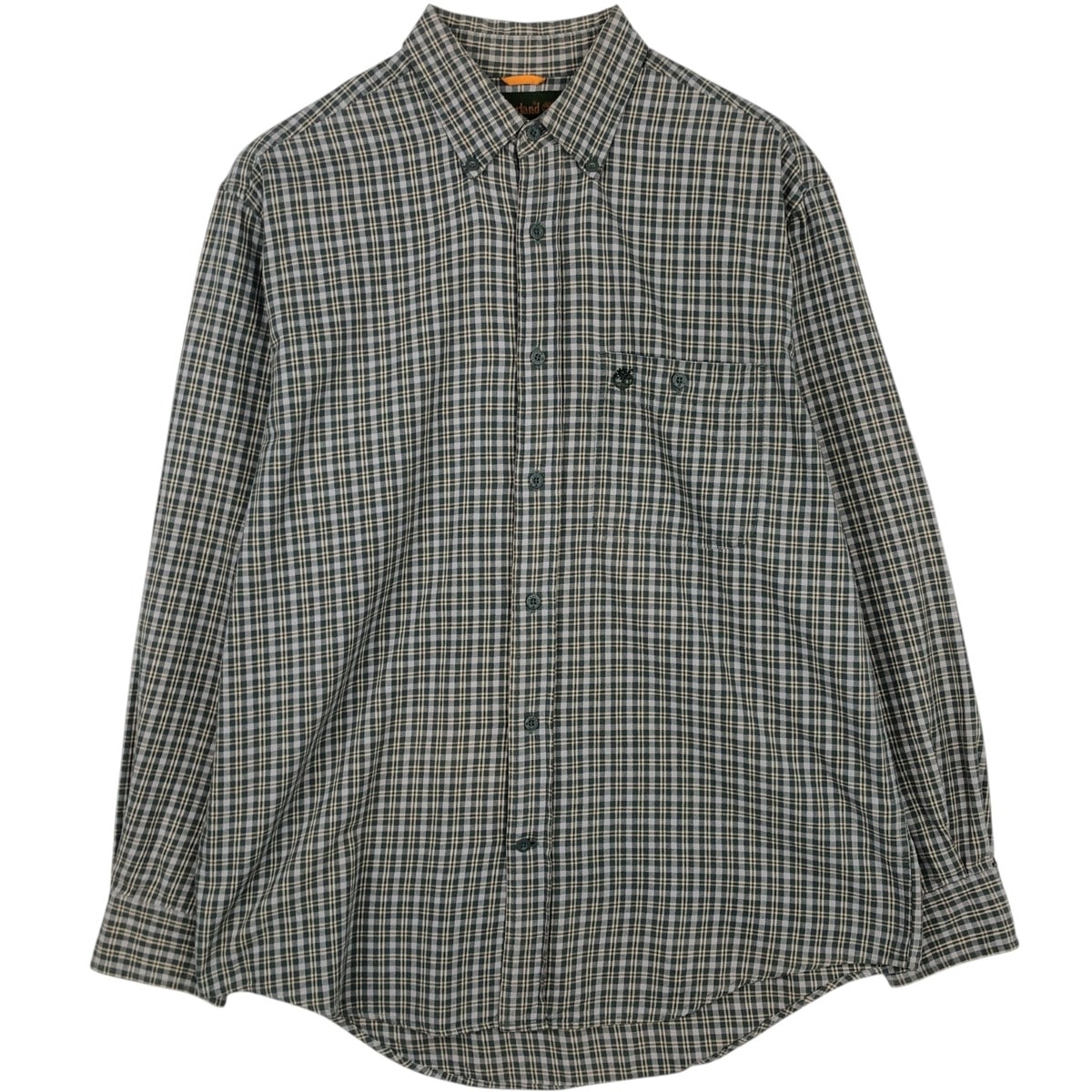 古着 90~00年代 ティンバーランド Timberland 長袖 ボタンダウンチェックシャツ メンズM相当 ヴィンテージ/eaa633100